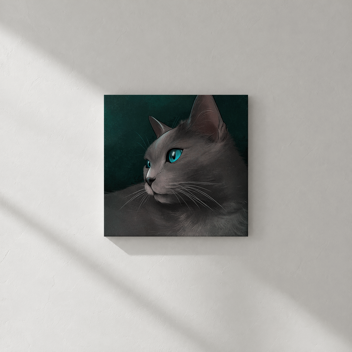 Her Portrait, Painted with Love (Square Canvas)