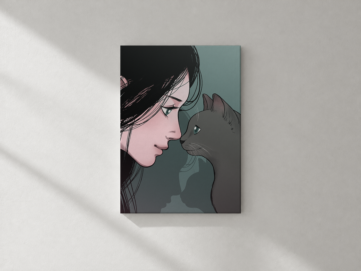 Kiss I - Eye Contact (Canvas)